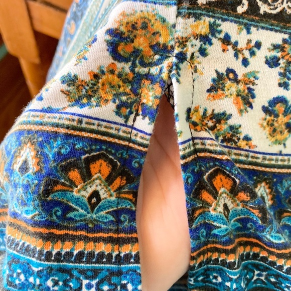 Women’s size small Pink Rose long modest floral and elephant print skirt - Picture 8 of 9